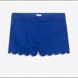 Jcrew Crew Cuts Blue Scallop Hem Shorts